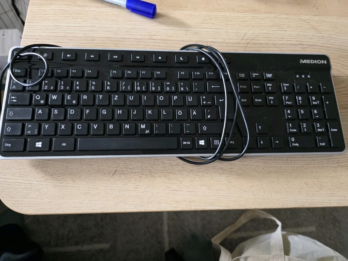 Tastiera USB Medion 5139U – QWERTY UK, Nera, Nuova