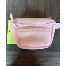 NWT All in Motion Premium Belt Bag Pink Faux Neoprene Water Repellent