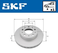 2X SKF Bremsscheibe Vkbd 81359 V1 FüR CitroËN Passend FüR Fiat Opel Peugeot