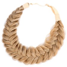Messy Wide 2 Strands Synthetic Hair Braided Headband Classic Chunky Plaited B...