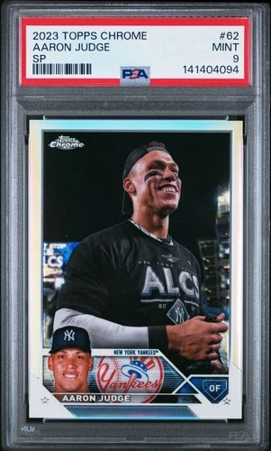 141404094 Aaron Judge 2023 Topps Chrome #62 Image Variation SP PSA 9