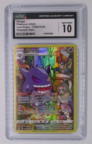 GENGAR - 2022 LOST ORIGIN TG06/TG30 TRAINER GALLERY - CGC 10