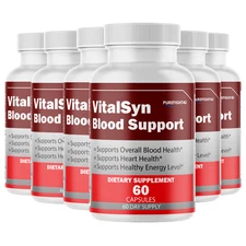 VitalSyn Glyco Optimizer Healthy Blood Sugar Levels Support - 6 Bottles