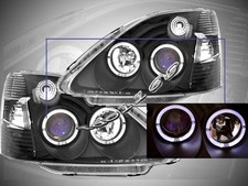 Fit For 2002-2003 Honda Civic Si Projector Headlights Black New
