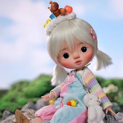 1/6 Resin BJD Doll SD Ball Joint Doll Girl Full Set Colourful Water Dolphin Wear