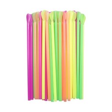 Straws With Snow-Cone Spoon For Drinking Summer Straws For Home
