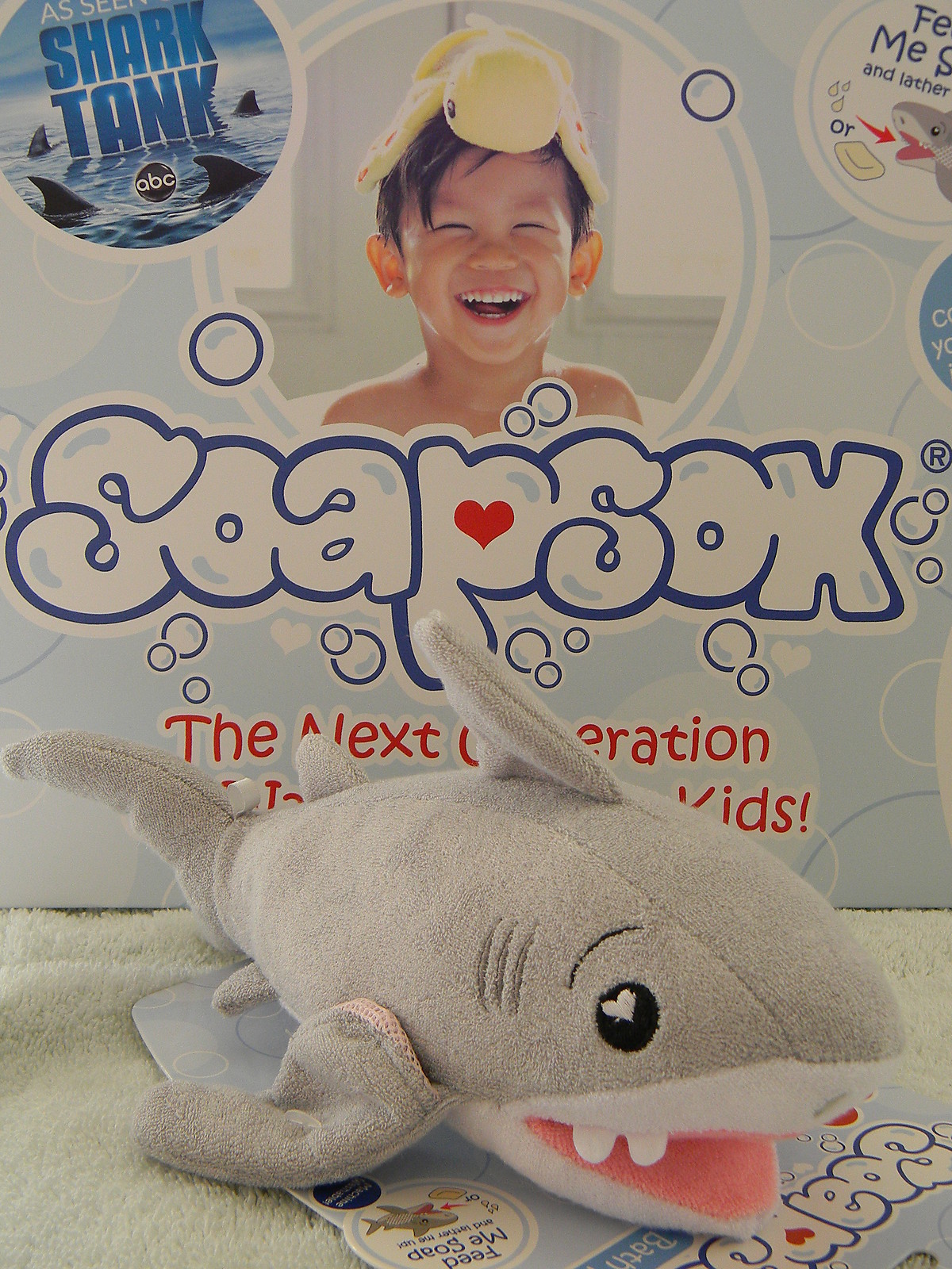 Soapsox Kids Bath Antimicrobial Sponge Washcloth Scrub Water Toy Turtle Shark NU eBay