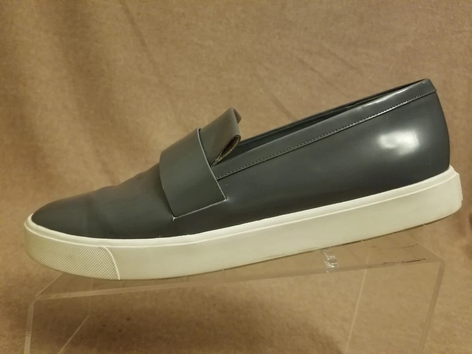 Vince Mujer Gris Cuero Correa Mocasines Zapatos Informales Sin Cordones Talla 11 M EUR 41 Foto 4 de 4