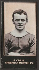 SMITHS-FOOTBALLERS 1912 (LIGHT BLUE BACK)-#041- GREENOCK MORTON - CRAIG