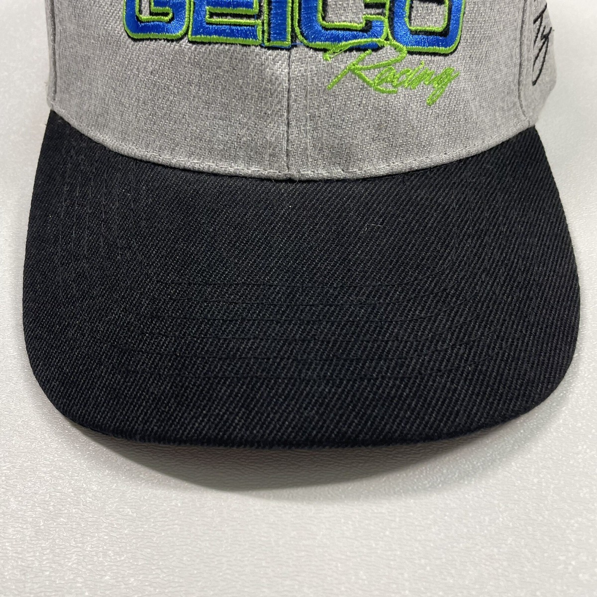 Geico Racing Hat Cap Men's Gray Black Snapback #13 Ty Dillon