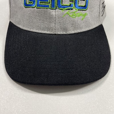 Geico Racing Hat Cap Men's Gray Black Snapback #13 Ty Dillon