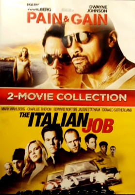 Pain & Gain (2013 / The Italian Job (2003 (DVD, WS)  Mark Wahlberg NEW
