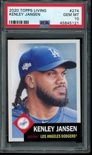 2020 Topps Living Set #274 Kenley Jansen PSA 10 Gem Mint Card 45845121