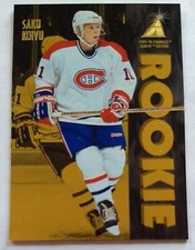 SAKU KOIVU, 1995-96 PINNACLE ZENITH EDITION #144 ROOKIE CARD, CANADIENS. rookie card picture