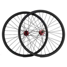 Set ruote anteriori posteriori bici mtb carbonio 29er 35X28mm clincher tubeless XC/AM
