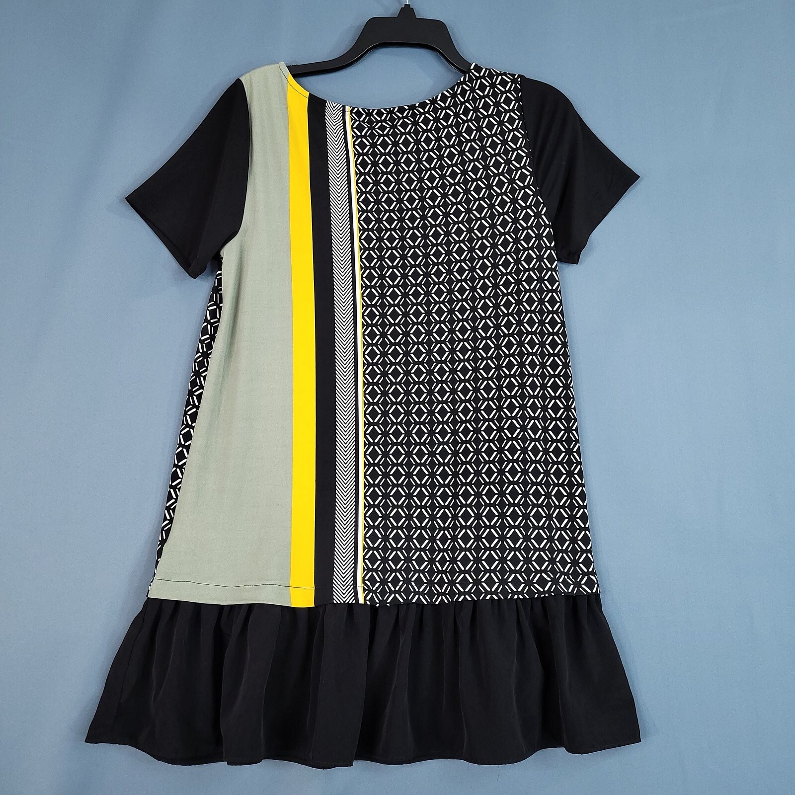 Style & Co. Women's Shirt Dress  Sheath Short Sleeve  Multicolor Size S