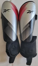 Unisex Size M/L Grey/Black/Pink Reebok Soccer Shin Guards RVSR101A-RD