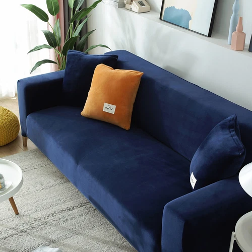 1/2/3/4 Sitzer Samt Sofa Bezug L-Form Stretch Sofa Schutz für Wohnzimmer - Bild 50 von 57