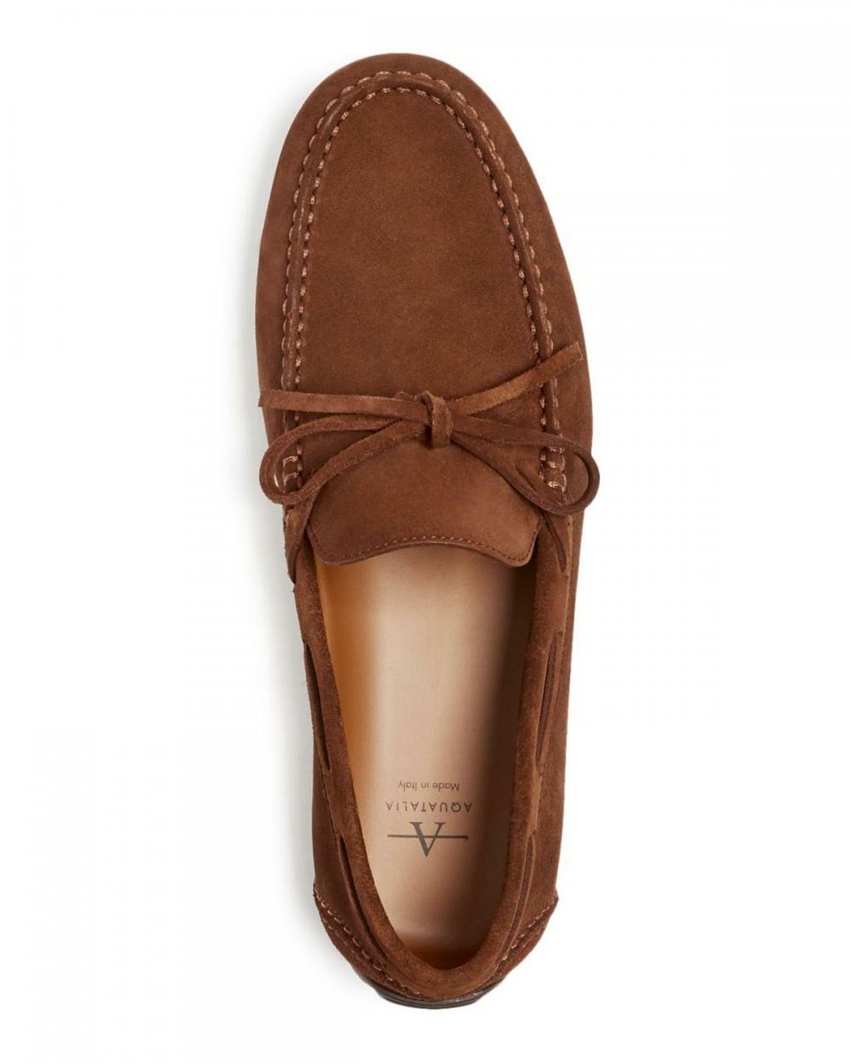 Aquatalia ACE Men\'s Brown Suede Shoes uploading-1450720.jpg main image 3