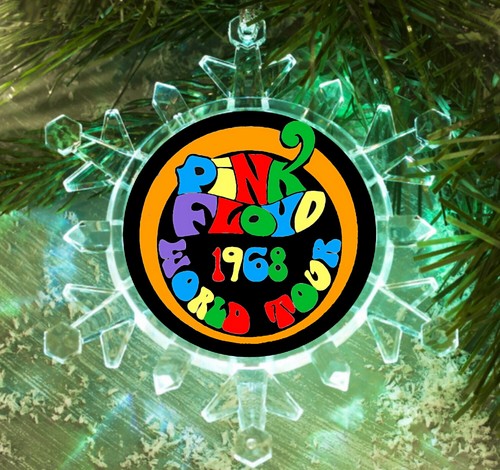 Pink Floyd 1968 Tour copo de nieve luz parpadeante vacaciones adorno árbol de Navidad - Imagen 2 de 4
