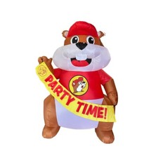 Buc-ee's Beaver Mascot 6' Ft  Inflatable Party Time Lighted Bucees NEW NIB