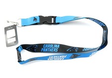 CAROLINA PANTHERS NFL Football Official Licensed Team Colors Reversible Lanyard