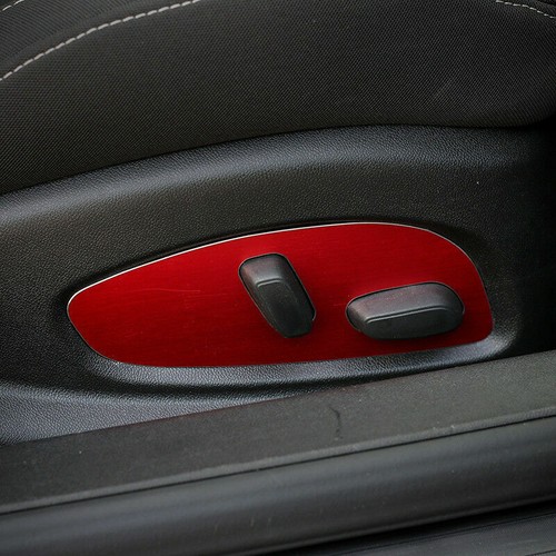 Para Chevrolet Camaro 2017+ Ajuste de asiento de aluminio Decoración Marco Cubierta Panel de ajuste - Imagen 3 de 9