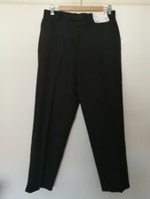  Uniqlo Ines De La Fressange IDLF Black Cotton Linen Trousers 29 (UK 12/14) NWT
