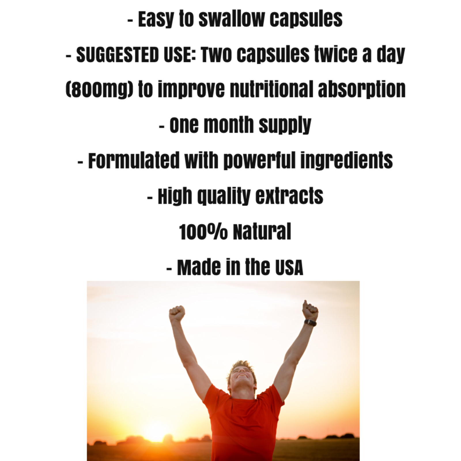 SAW PALMETTO, BETA SITOSTEROL, CAT'S CLAW Extract, Prostate Supplement