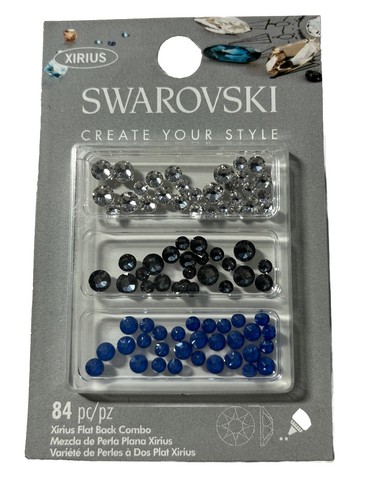 Swarovski Xirius flache Rückseite Combo 84-teilig Kristalle Strasssteine Made in Austria