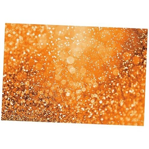 Orange Glitters Backdrop Dreamy Warm Light Spot Sparkles Photography 8x6.5ft