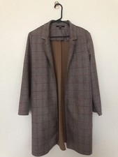 Papaya Brown Plaid Coat Size M