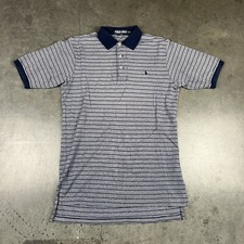 Polo Golf Shirt Mens Medium Blue Stretch Quick Dry Preowned