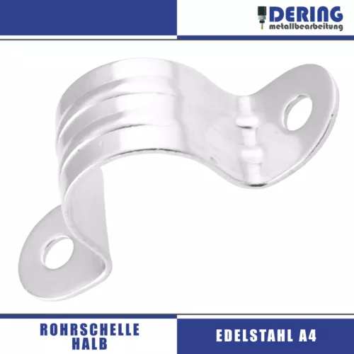 Rohrschellen Halbschelle Befestigungsschelle Kabelschelle Edelstahl Rohrschelle