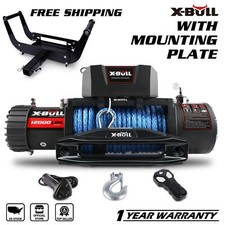 X-bull Electric Winch 12000lbs With Mounting Plate Truck Trailer 44 Off-road