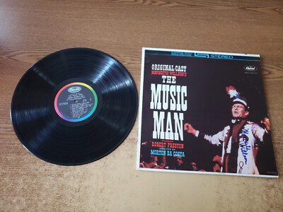 AUTOGRAPHED 1970s VG++ Meredith Willson   The Music Man ORIGINAL CAST LP33