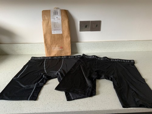 DANISH ENDURANCE Herren Kompressionsshorts X 2 SCHWARZ XL XXL NEU