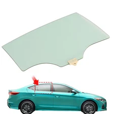 For Hyundai Elantra Sedan 2017-2020 Rear Passenger Right Side Door Window Glass
