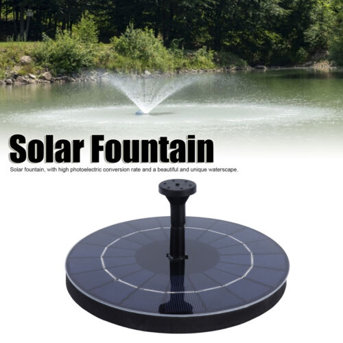 JY Solar-Wasser-Brunnen 7.4V Runde Schwimmende Fontäne Für Teich Garten Parks Fi - Bild 3 von 23