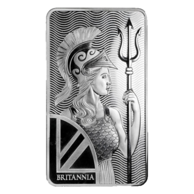 The Royal Mint - 10 oz .999 fine silver Britannia Bar | eBay