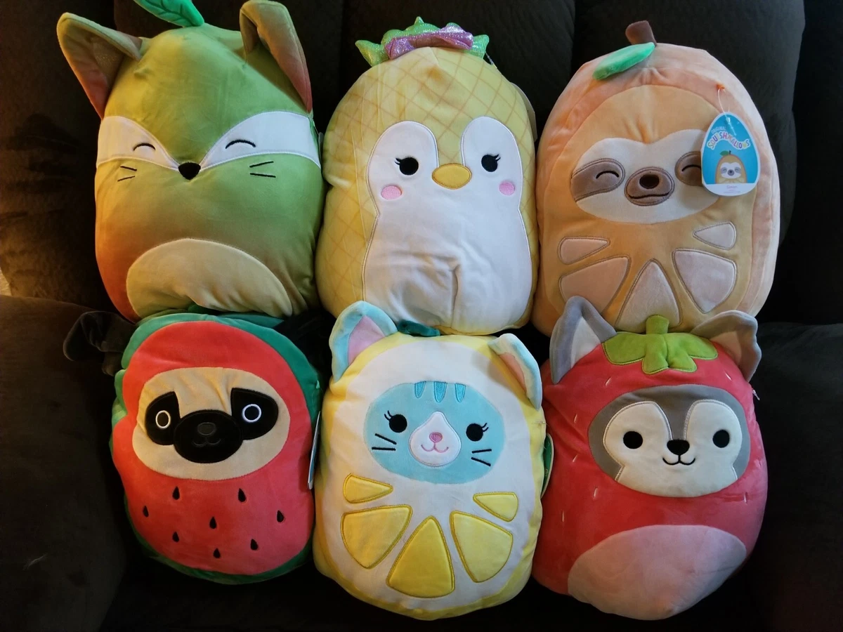 Squishmallow Sticker Pack Animals With Fruit Costumes 