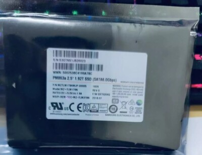 SAMSUNG PM863A 1.92TB SSD 2.5