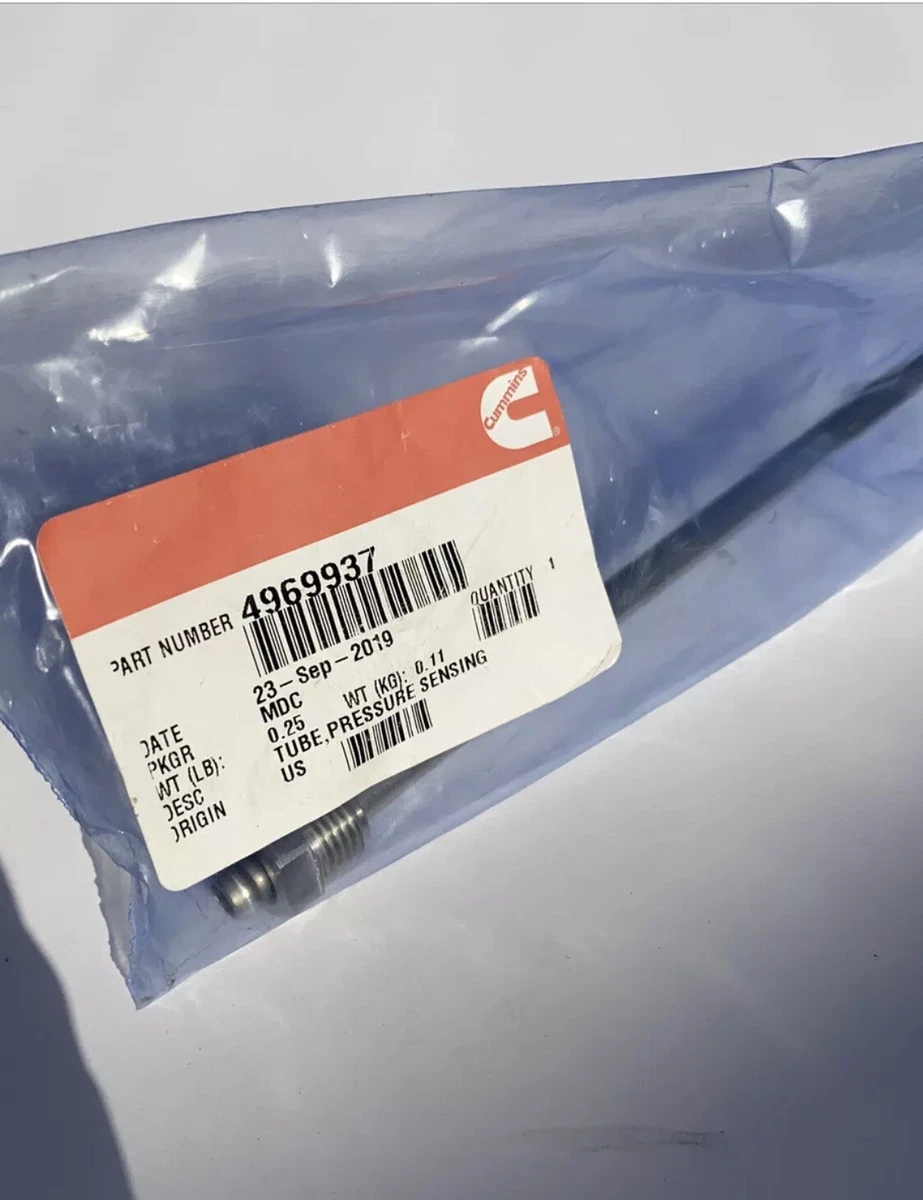 Cummins Pressure Sensor Tube Part # 4969937 OEM | eBay