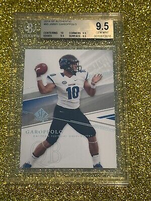 JIMMY GAROPPOLO BGS 9.5 GEM MINT 2014 SP AUTHENTIC WHITE JIMMY GAROPPOLO BGS 9.5 GEM MINT 2014 SP AUTHENTIC WHITE