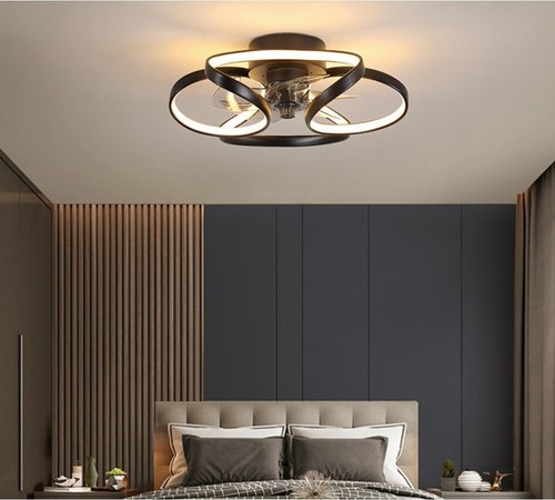 Ceiling Fan Light 3 speed 3 Colors Dimmable Chandelier Lamp 5 Leaf Blade Indoor - Picture 8 of 15