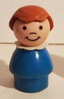 VINTAGE FISHER PRICE LITTLE PEOPLE SMALL PLASTIC BASE WOMAN TEACHER? MOM?