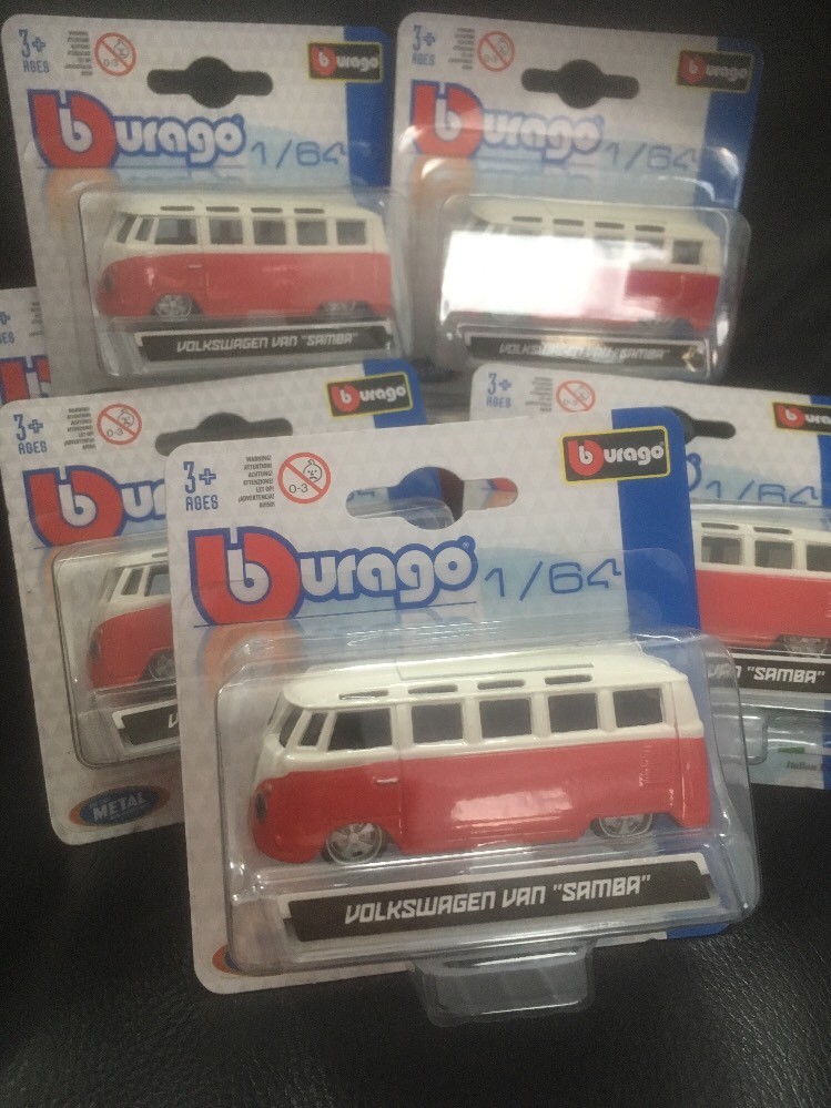 Burago 1:64 Diecast VW Samba Volkswagen Van Camper | eBay