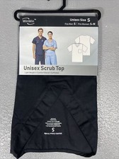 WINWIN UNISEX SCRUBS Black Small Short Sleeve Top