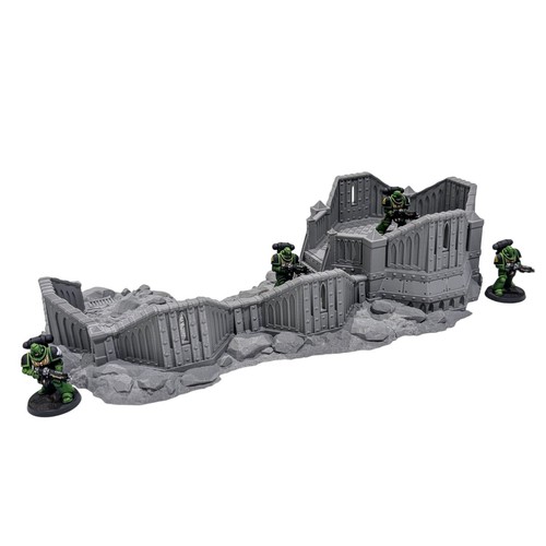 Militarum Defence Line #1 - 28 mm stampa 3D imperiale da tavolo dispersione terreno - Foto 2 di 7