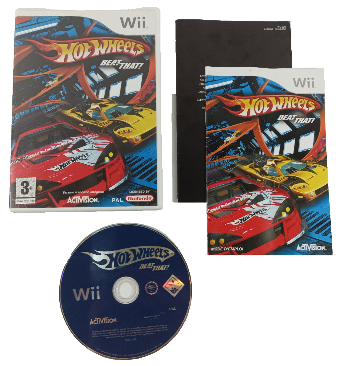 Juego WII VF Hot Wheels Con Manual Envío Rápido Y Seguimiento